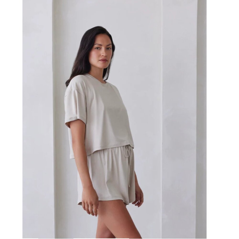 NWT -- Bumpsuit, The Cloud Crop Tee, size  Medium, color in OAT